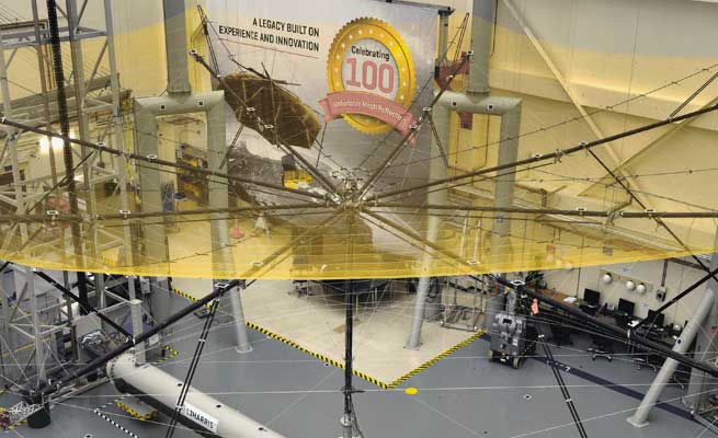 The test, which took place at L3Harris Technologies in Florida who manufactured the 12m wide reflector, was witnessed by representatives from Airbus, ESA and JPL (NASA).