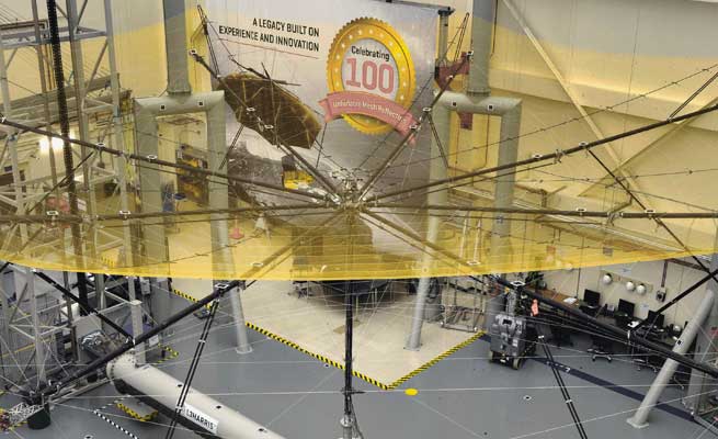 European-space-agency The test, which took place at L3Harris Technologies in Florida who manufactured the 12m wide reflector, was witnessed by representatives from Airbus, ESA and JPL (NASA).