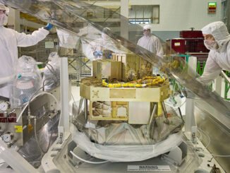 Canada’s Fine Guidance Sensor (FGS) and Near-Infrared Imager and Slitless Spectrograph (NIRISS) at NASA’s Goddard Space Flight Center. (Credit: NASA)