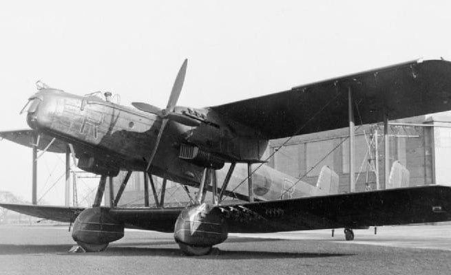 A Heyford of No. 102 Squadron at RAF Honington, 1938