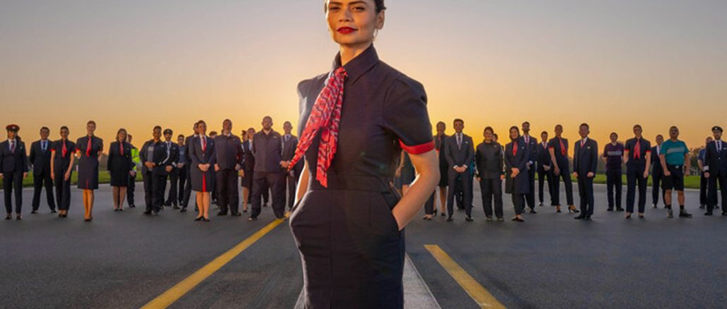 Designed by British, Ghanaian Savile Row fashion designer and tailor Ozwald Boateng, OBE, Boateng spent time shadowing colleagues in their roles at the airline to create the unique collection