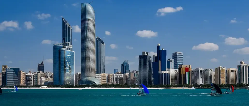 Abu dhabi skylines 2014 Abu Dhabi's skyline in December 2014
