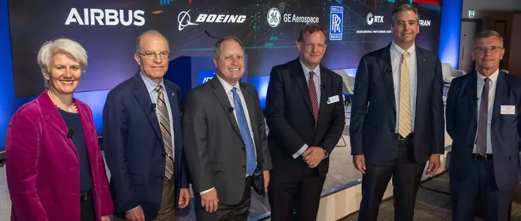 boeing and partners At the Farnborough International Airshow, chief technology officers of major aerospace companies released a joint statement and held a panel on the importance of accelerating efforts critical to understanding and reducing aviation’s non-CO2 effects.