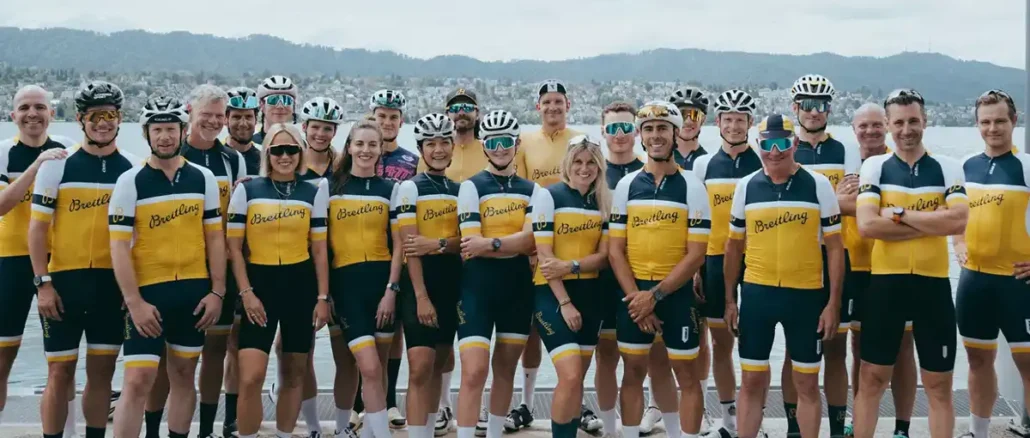 breitling Breitling cyclists competed in the TORTOUR 500 sporting the newly launched Endurance Pro 44 and 38,