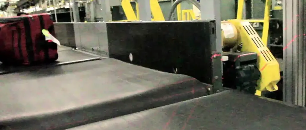 luggage Leonardo's site in Genoa Sestri Ponente develops the most advanced technologies available today for baggage handling.